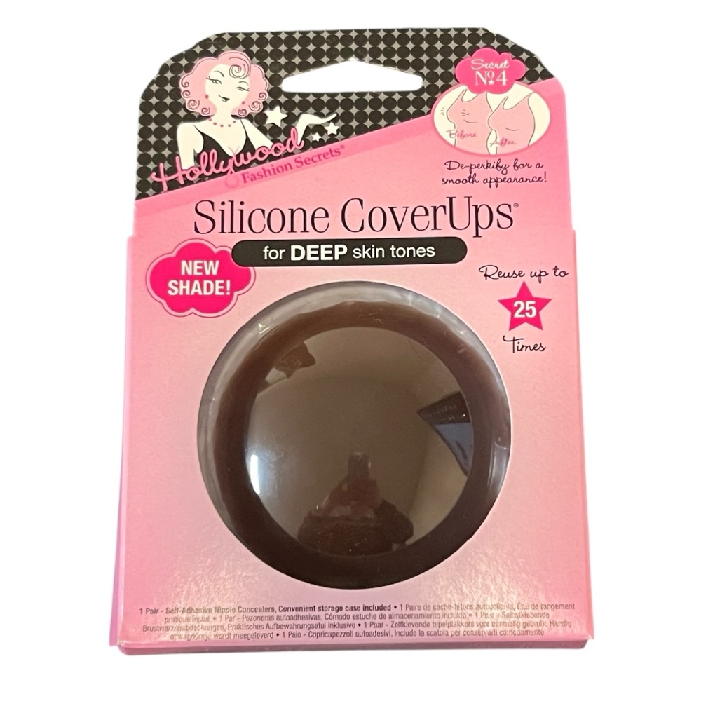 Hollywood Fashion Secrets Silicone CoverUps for Deep Skin Tones Reusable
